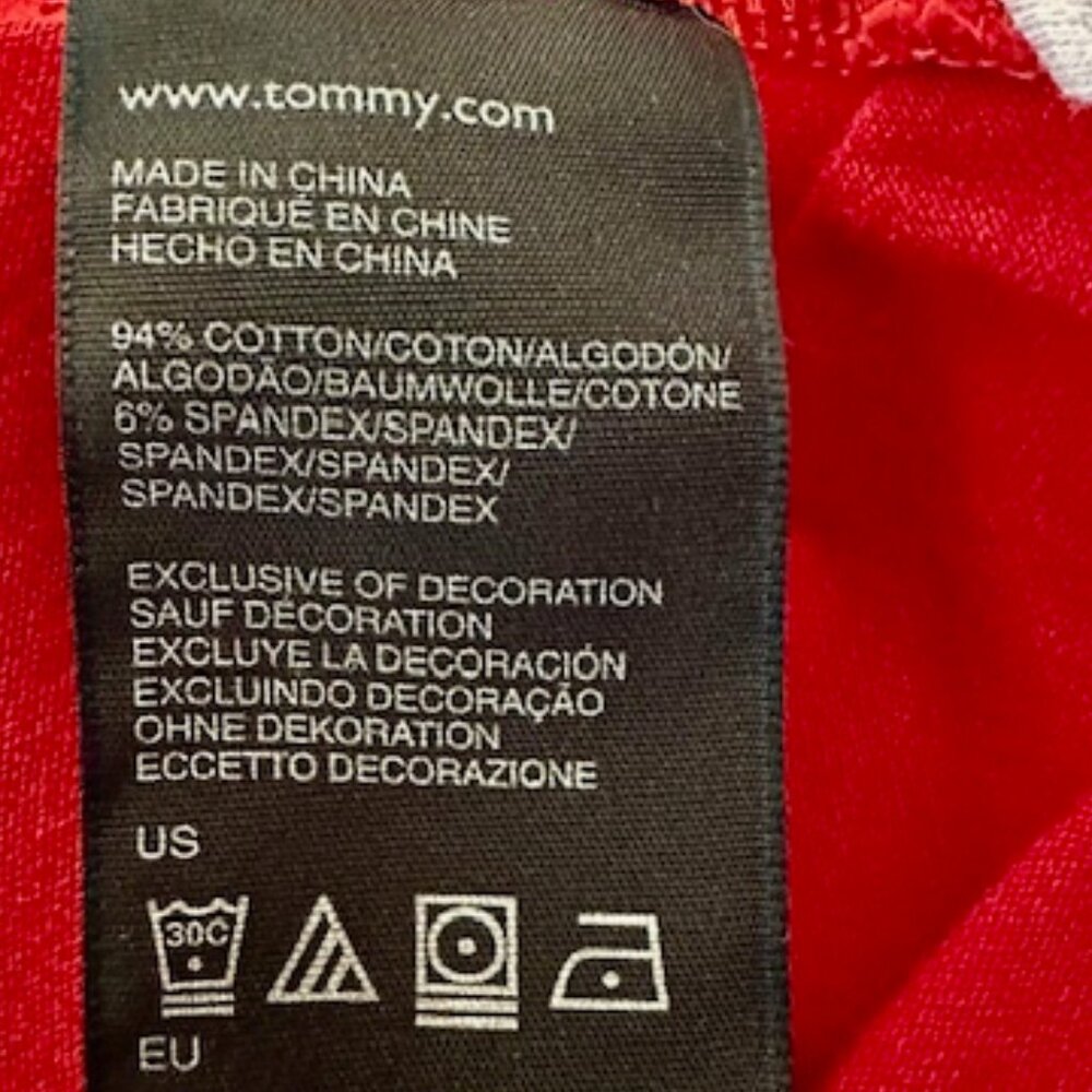 Tommy Hilfiger Red Polo - Sz M - Picture 10 of 10
